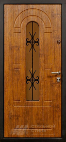 Дверь с ковкой №12 с отделкой МДФ ПВХ - фото №2